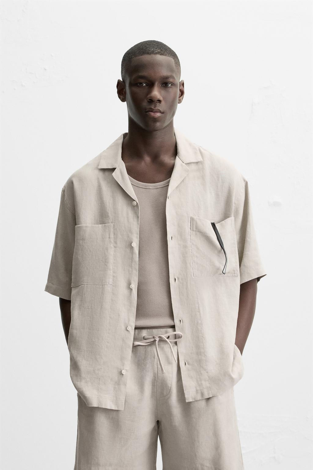 100% LINEN SHIRT - Zara фото 10