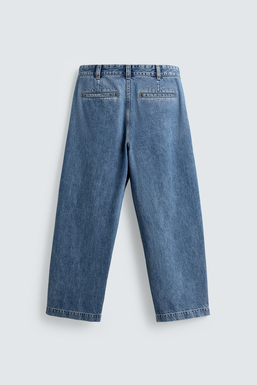 WIDE-FIT PLEATED JEANS - Zara фото 9