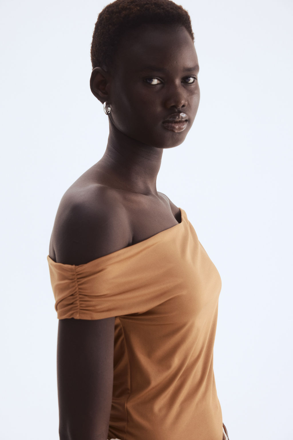 Top off-the-shoulder drapeado - H&m фото 5