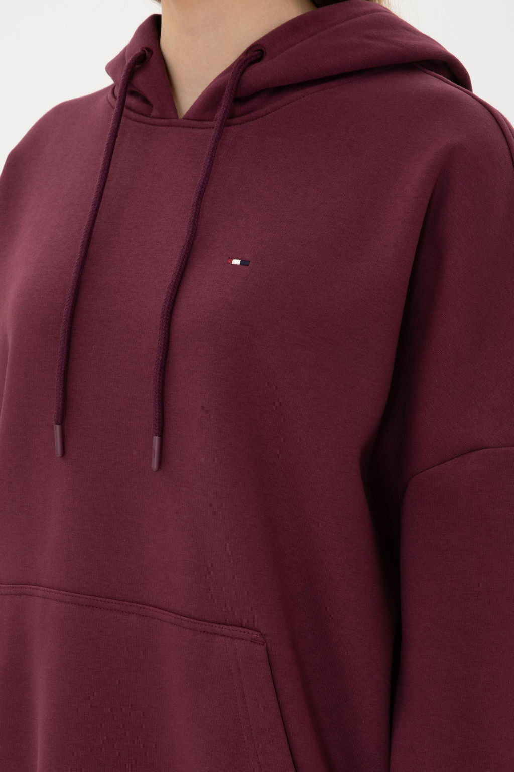 Kad_n Bordo Basic Sweatshirt Sepette S_rpriz _ndirim - U.s. polo assn фото 14