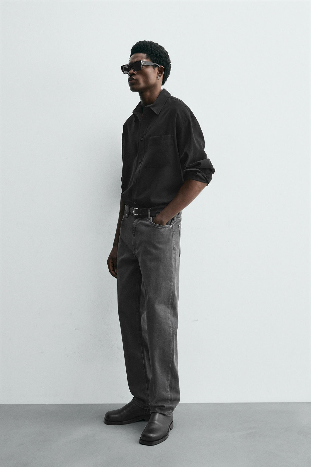 RELAXED STRAIGHT-LEG JEANS - Zara фото 4