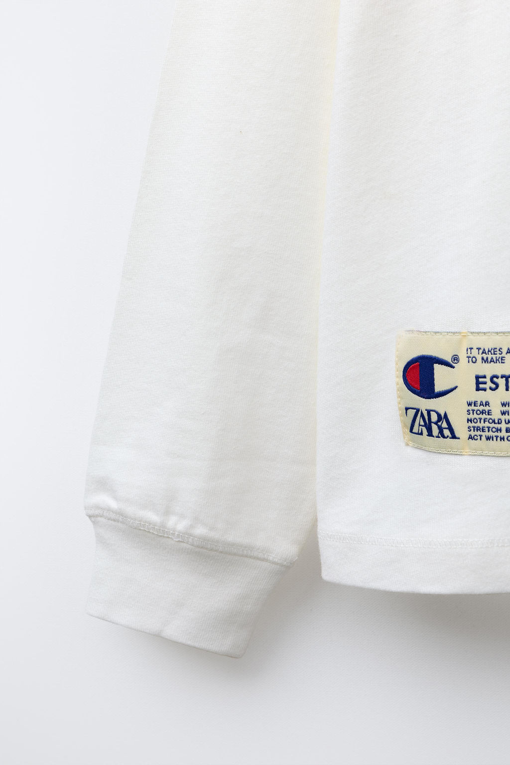CHAMPION ® X ZARA PATCH T-SHIRT  фото 4
