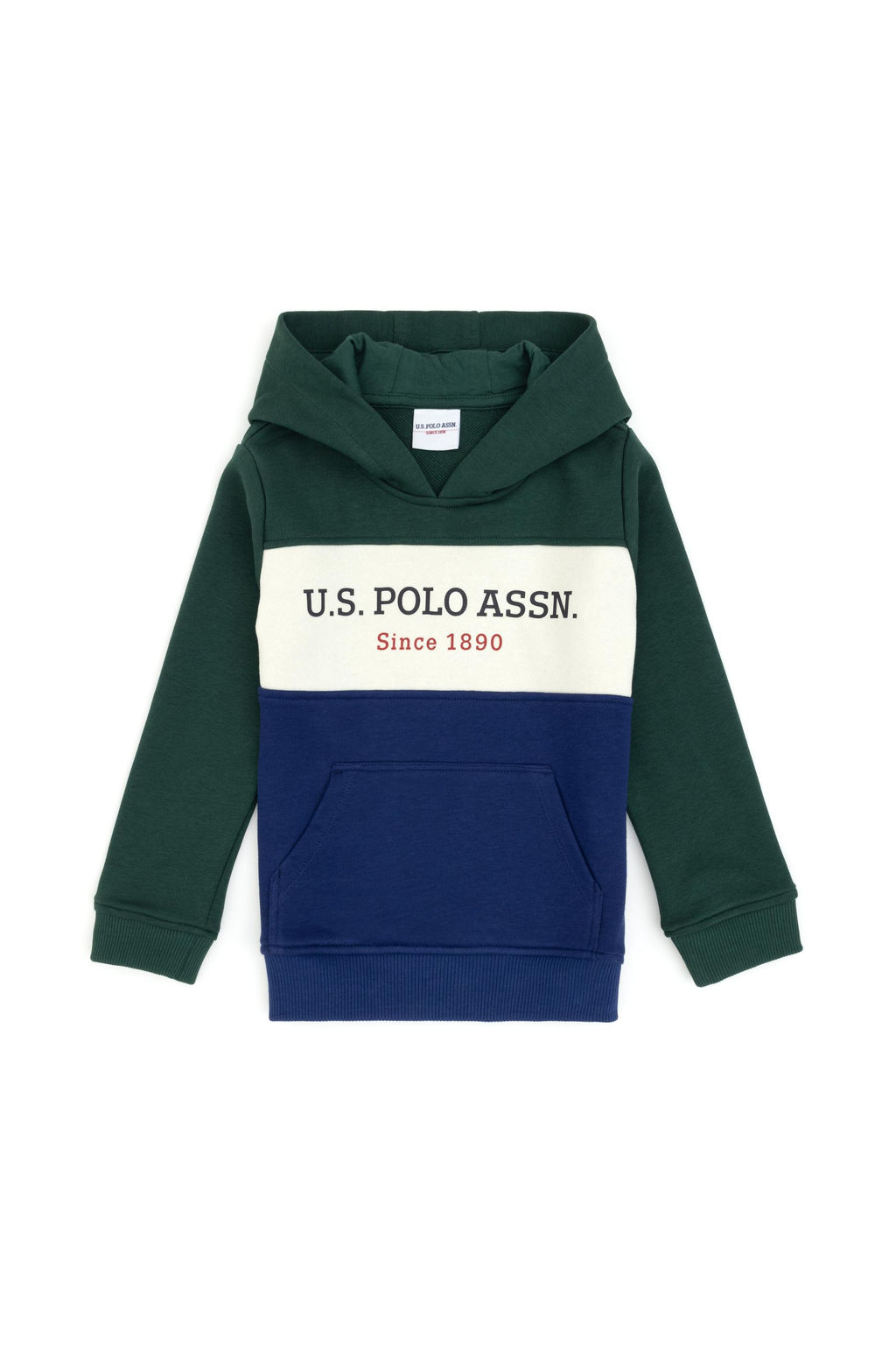 Erkek _ocuk Koyu Ye_il Basic Kap__onlu Sweatshirt - U.s. polo assn фото 2