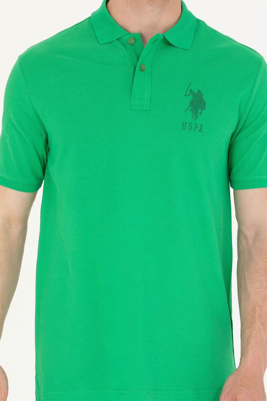 U. S. Polo Assn Мужская футболка Apple Green с воротником-поло - U.s. polo assn фото 13