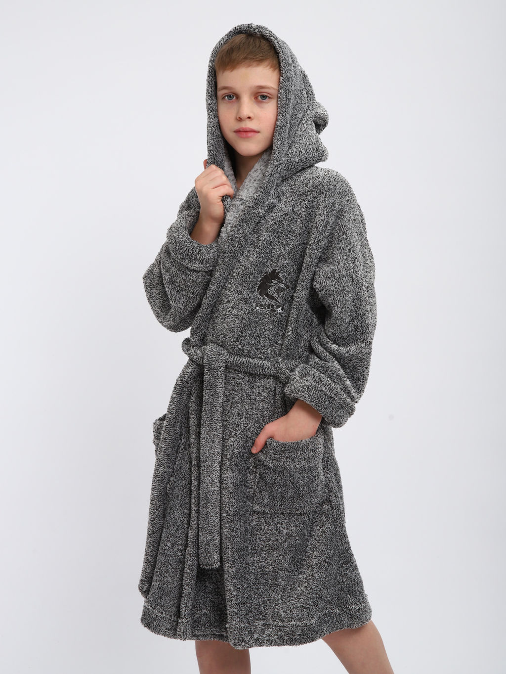 Халат "Отдых" серый