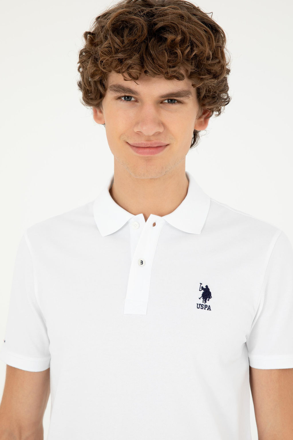 Мужская белая базовая футболка Неожиданная скидка в корзине - U.s. polo assn фото 2