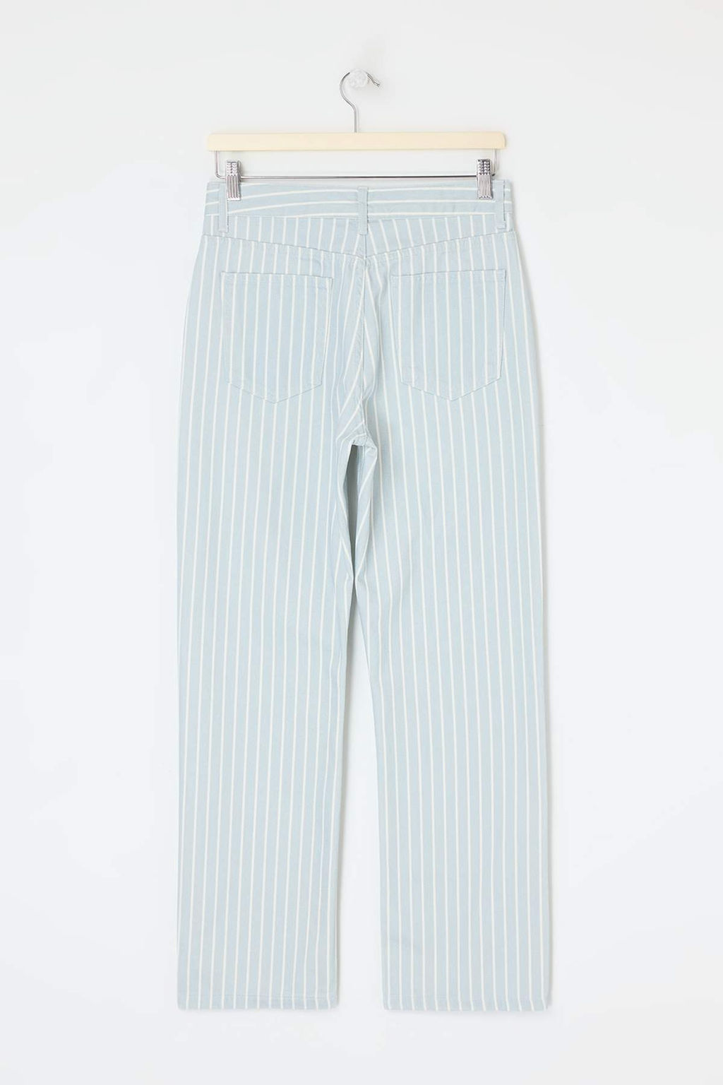 Cok Renkli DOKUMLU Cizgili Yuksek Bel Straight Duz Kesim Jeans TWOSS26JE00236 - Trendyolmilla фото 6