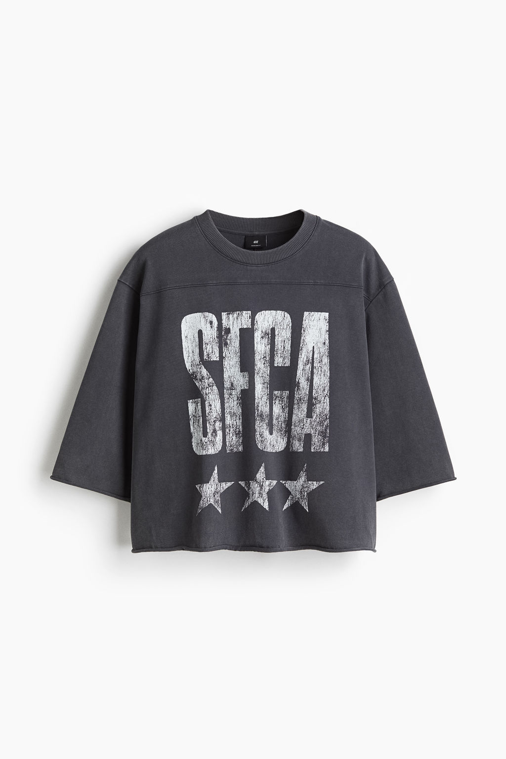 Camiseta cropped Oversized Fit - H&m фото 2