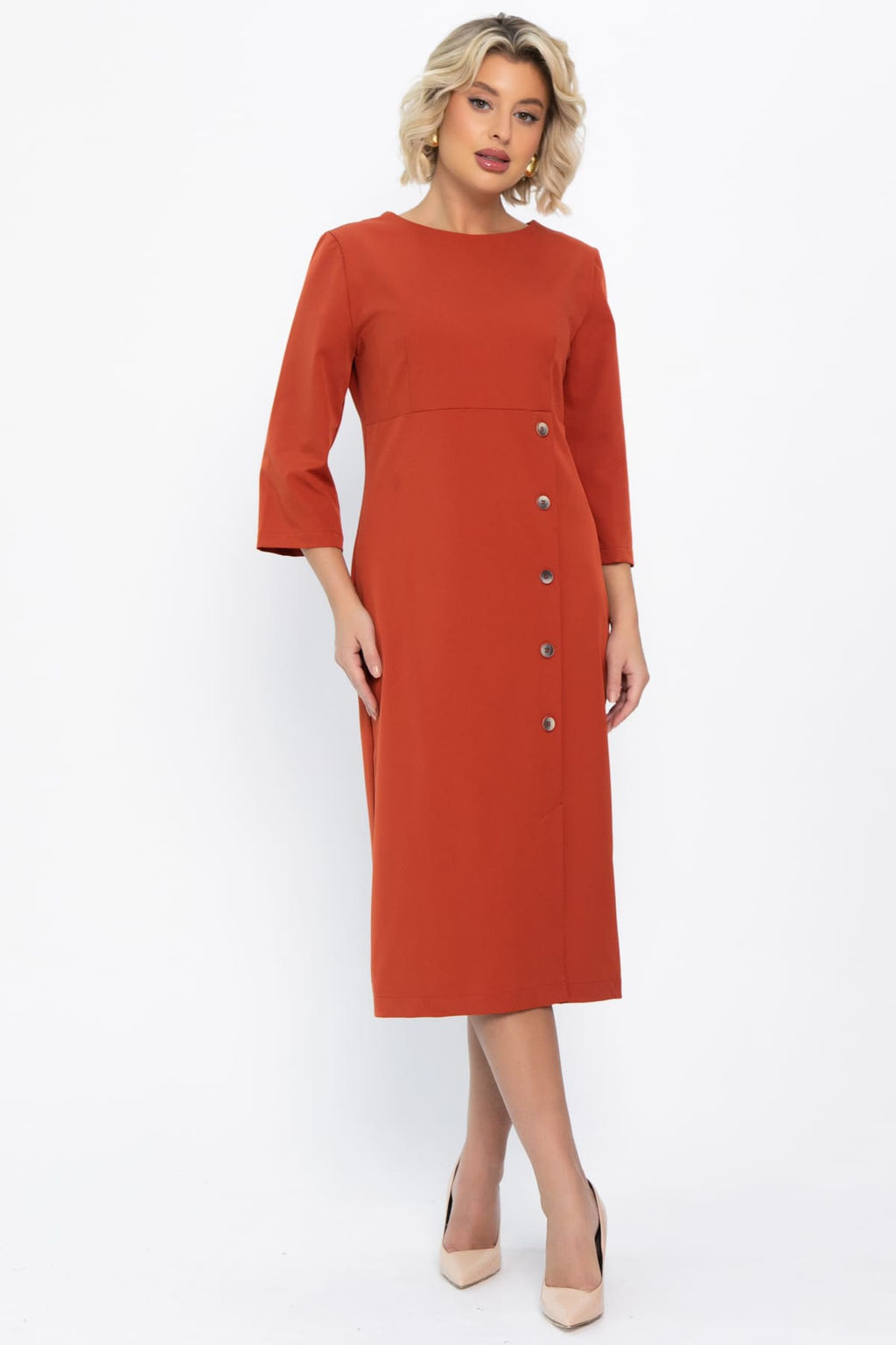 Платье Твоё настроение (оранжевое) П14813-43М