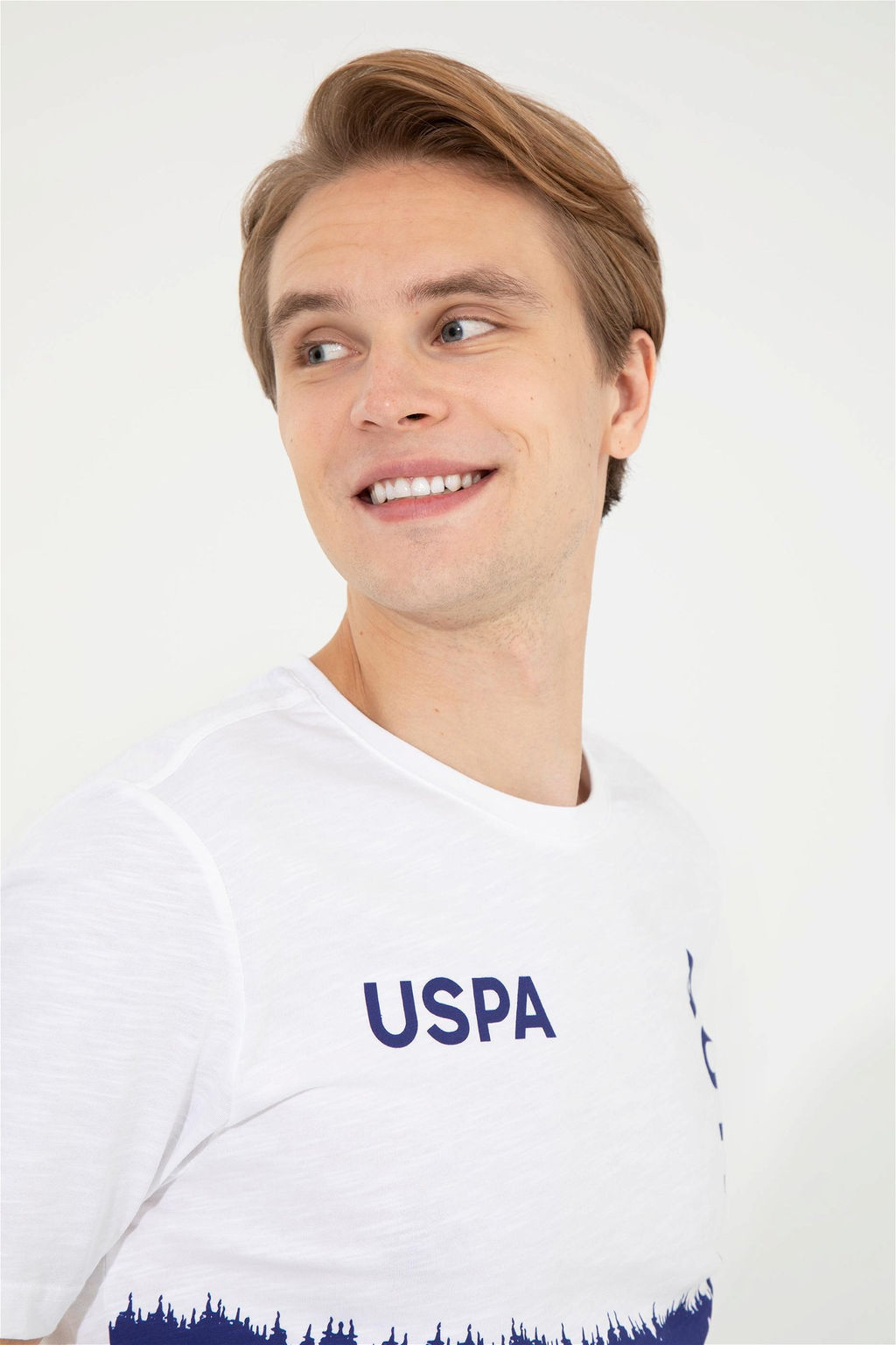 U. S. Polo Assn Мужская синяя футболка с круглым вырезом - U.s. polo assn фото 8