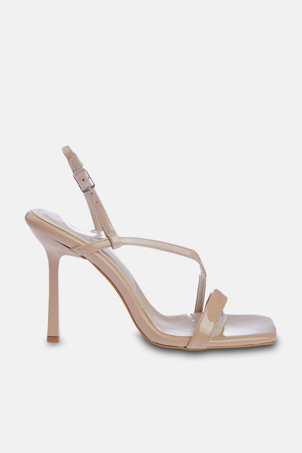 Trendyol Shoes Siyah Rugan Bantl? Kad?n Topuklu Sandalet TAKSS24TO00002 - Trendyolmilla фото 3