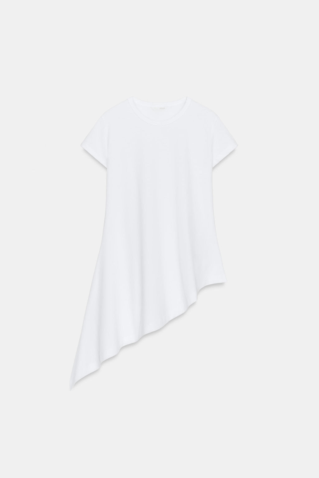 ASYMMETRIC SHORT SLEEVE T-SHIRT - Zara фото 7