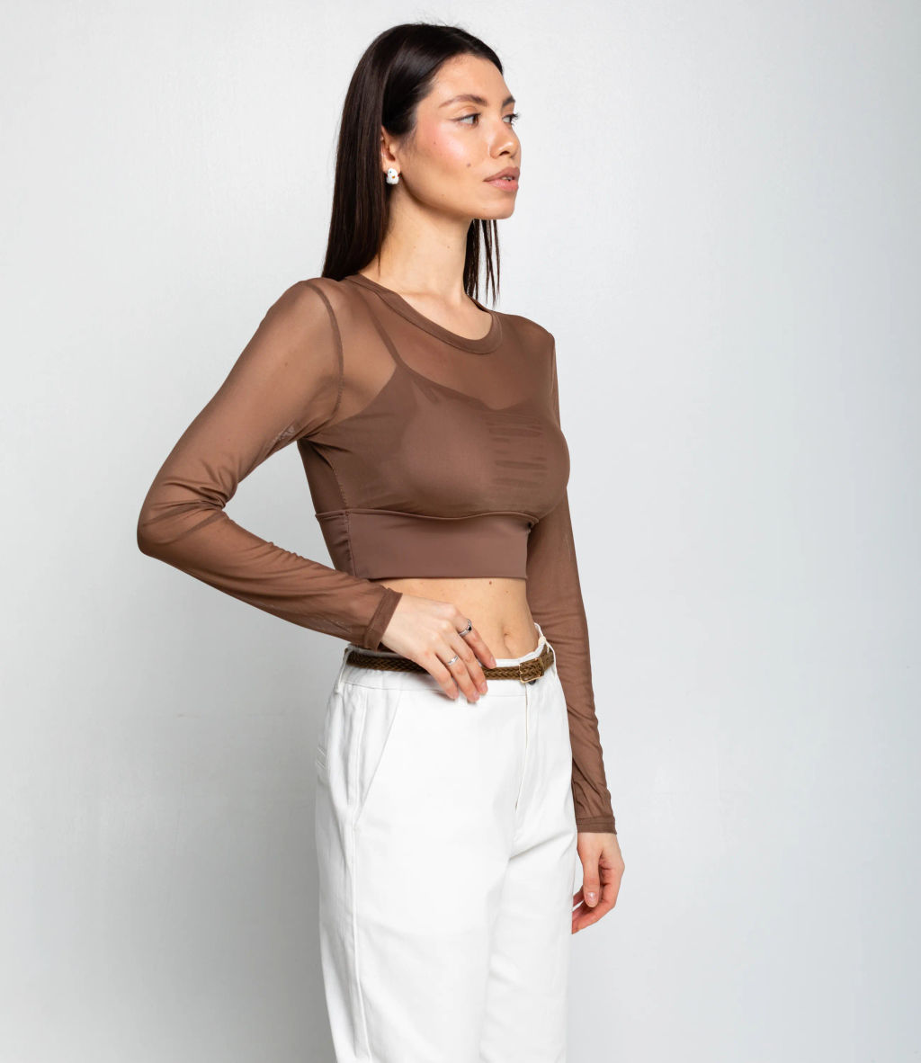 Топ #КТ202 (12), шоколадный - Dommod фото 2