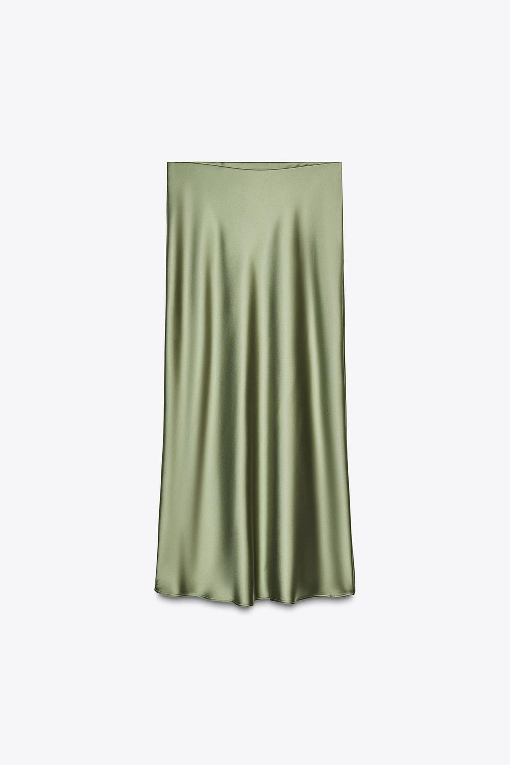 SATIN MIDI SKIRT - Zara фото 33