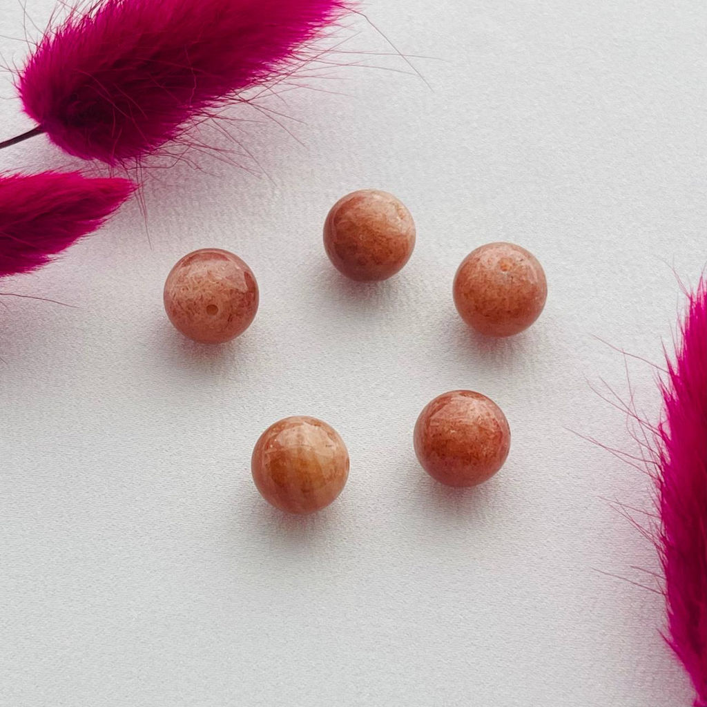 Бусины для украшений из Солнечного камня (5 шт)