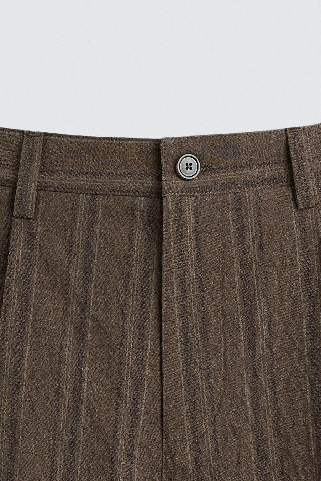 STRIPED REGULAR FIT BERMUDA SHORTS - Zara фото 9