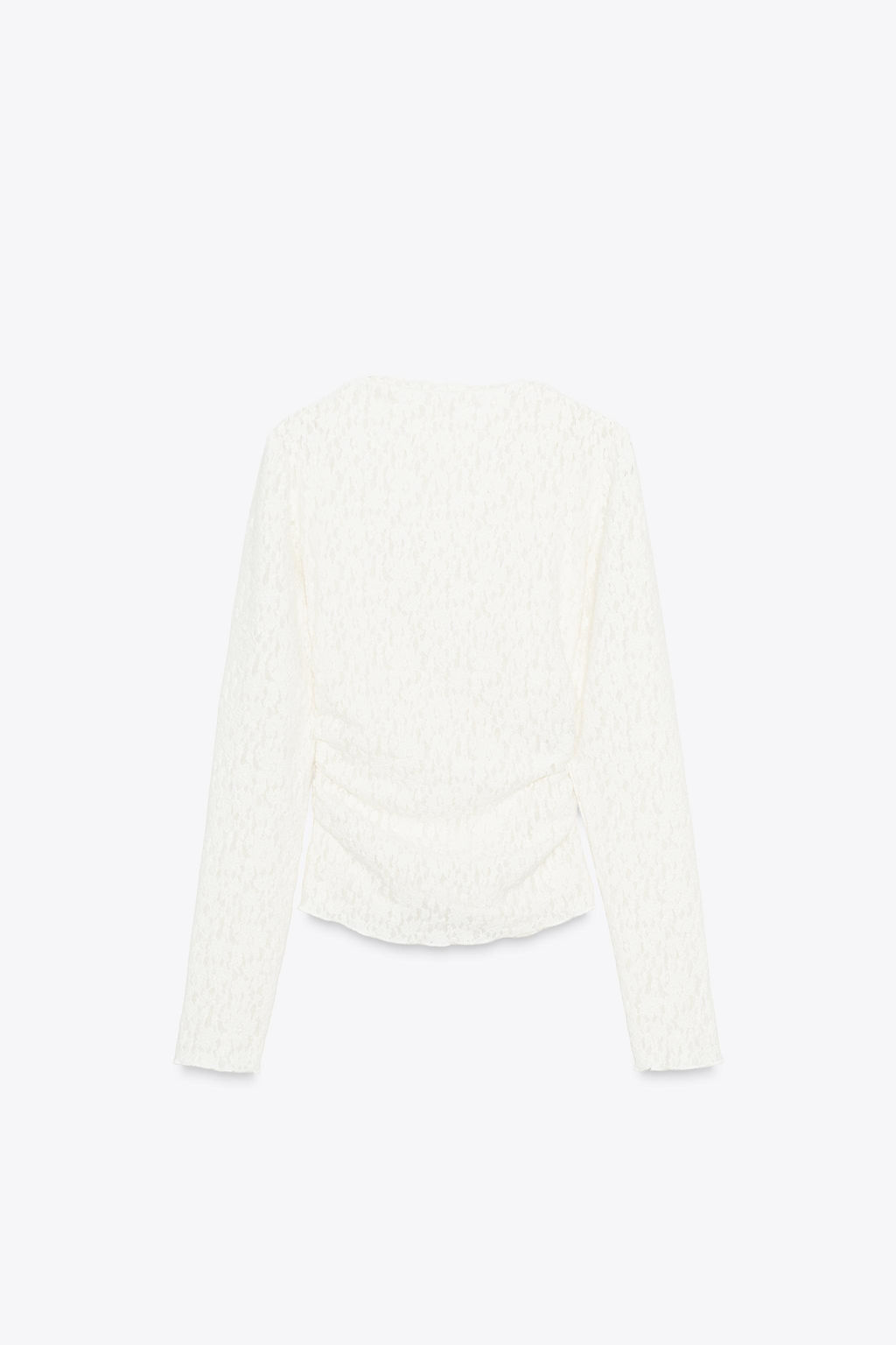 SOFT-TOUCH LACE GATHERED TOP - Zara фото 6