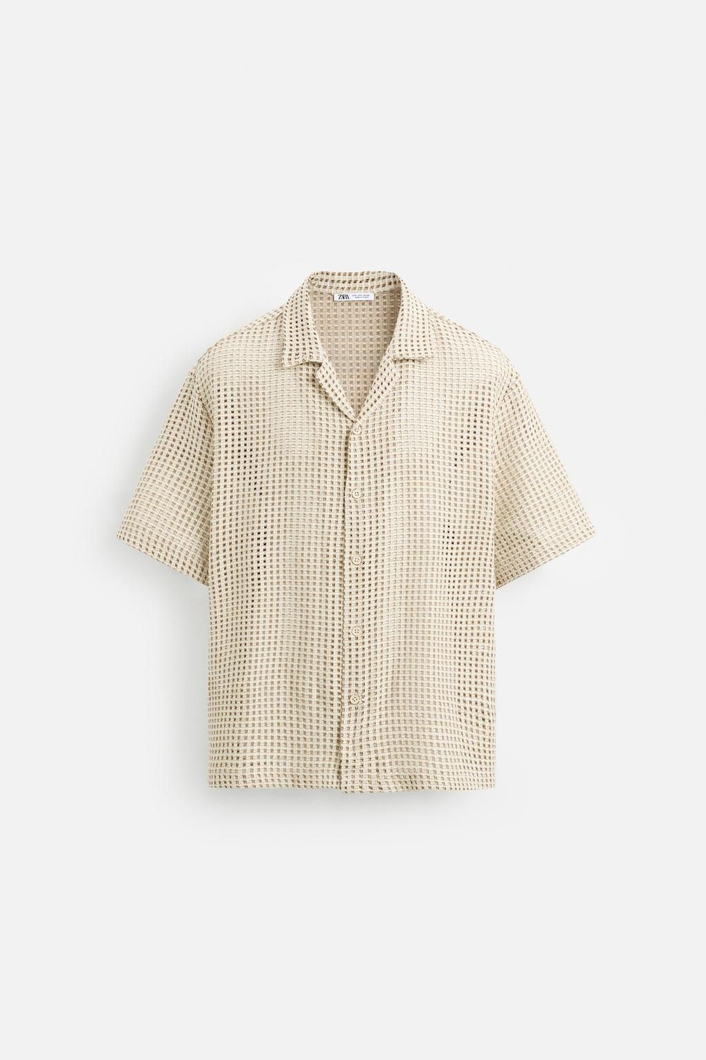 OPEN JACQUARD SHIRT - Zara фото 13