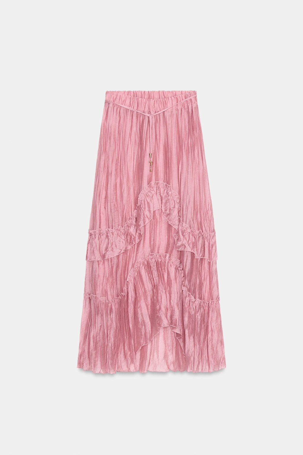 RUFFLED MIDI SKIRT - Zara фото 27