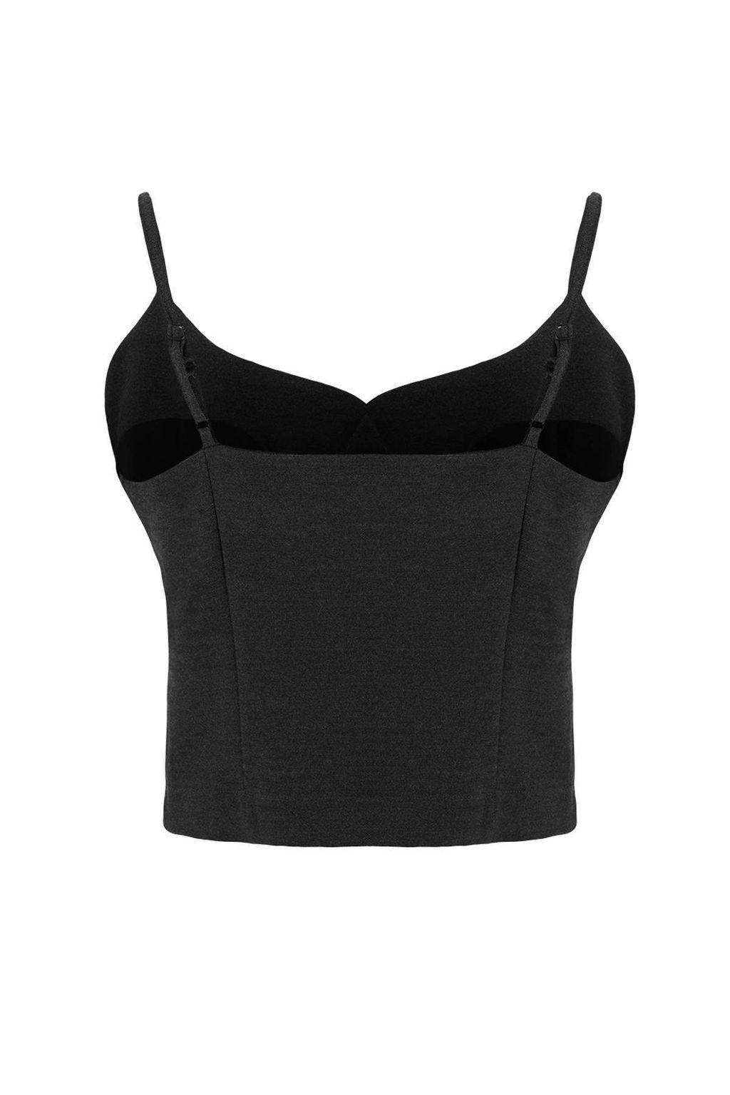 Antrasit Astarl? Dokuma Fitted Yelek TWOSS26YE00017 - Trendyolmilla фото 2