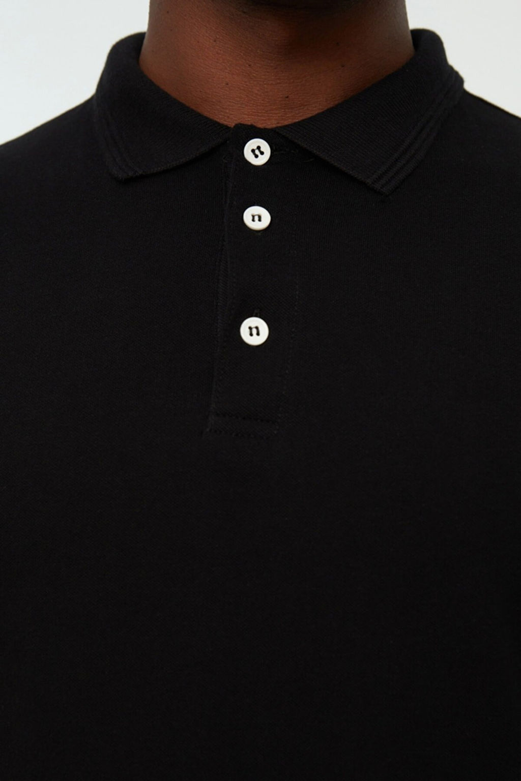 TRENDYOL MAN Buyuk Beden Siyah Regular/Normal Kesim Basic %100 Pamuklu Polo Yaka T-shirt TMNSS24BF00000 - Trendyolmilla фото 10