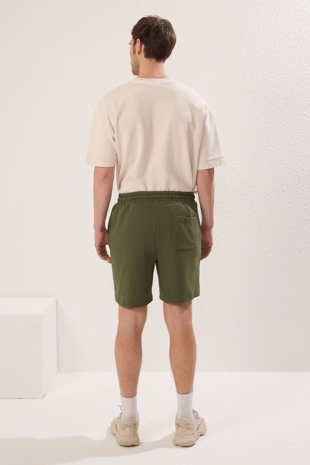 Lacivert-Haki Basic Regular/Normal Kesim Duz 2li Paket Sort TMNSS21SR0095