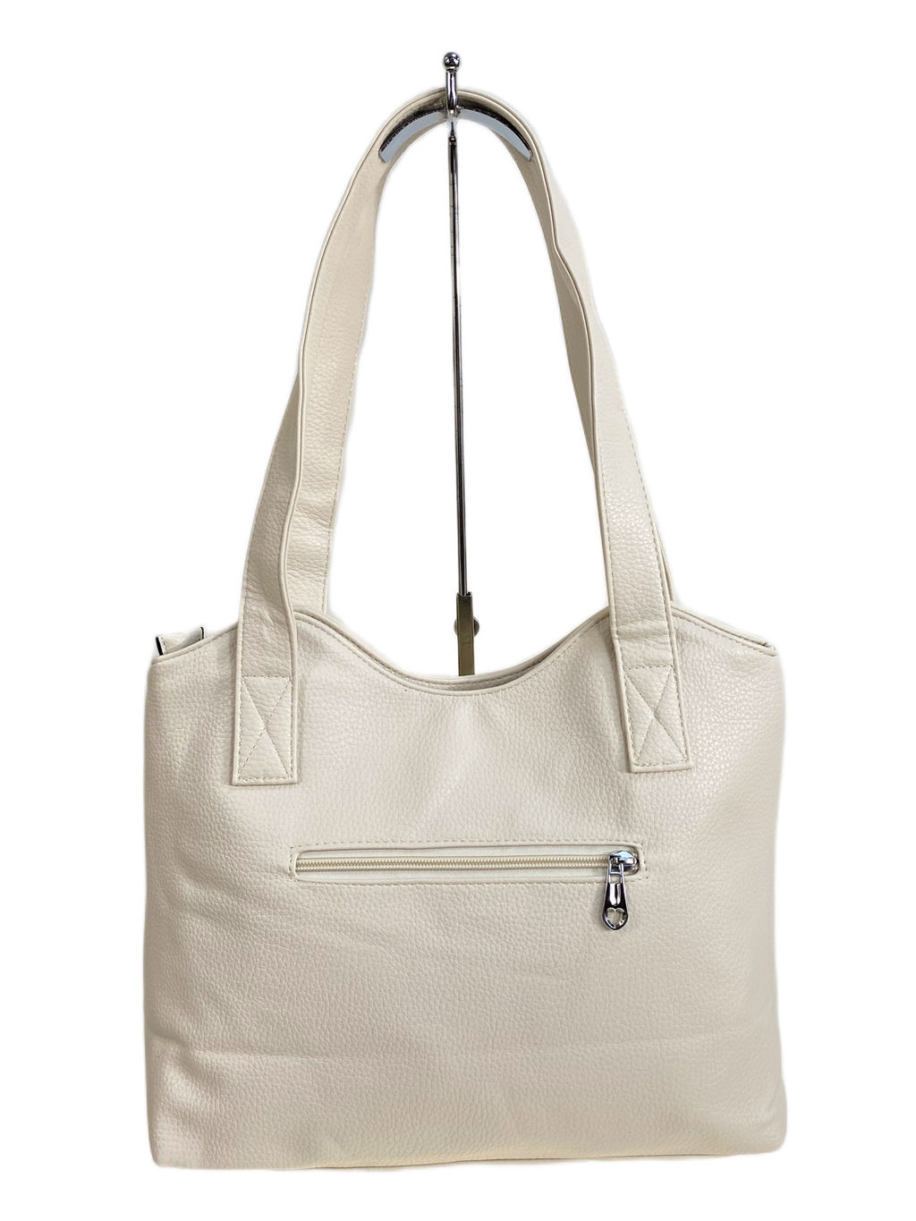 Женская сумка из искусственной кожи, цвет молочный - Greta фото 2