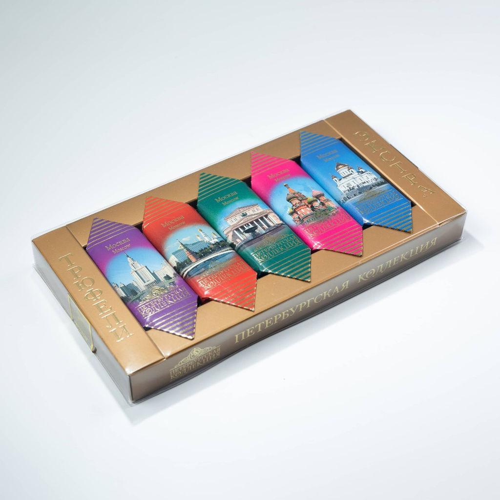 Шоколадные конфеты Трюфели Экстра Виды Москвы 190 г - Петербургская коллекция фото 3