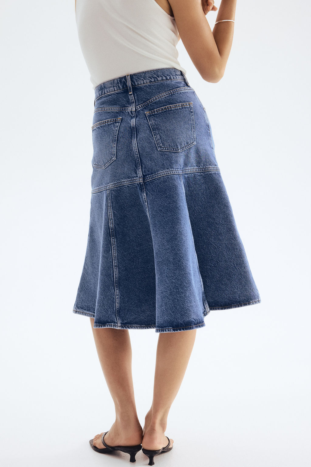 Falda denim con vuelo - H&m фото 4
