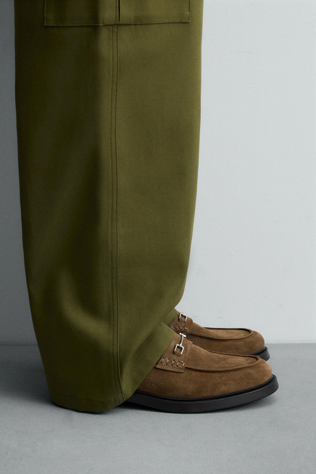 LEATHER BUCKLE LOAFERS - Zara фото 5