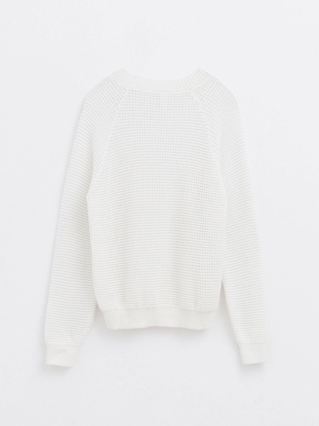 CONTE Фактурный джемпер из объемной пряжи с органическим хлопком LDK 126 off-white
