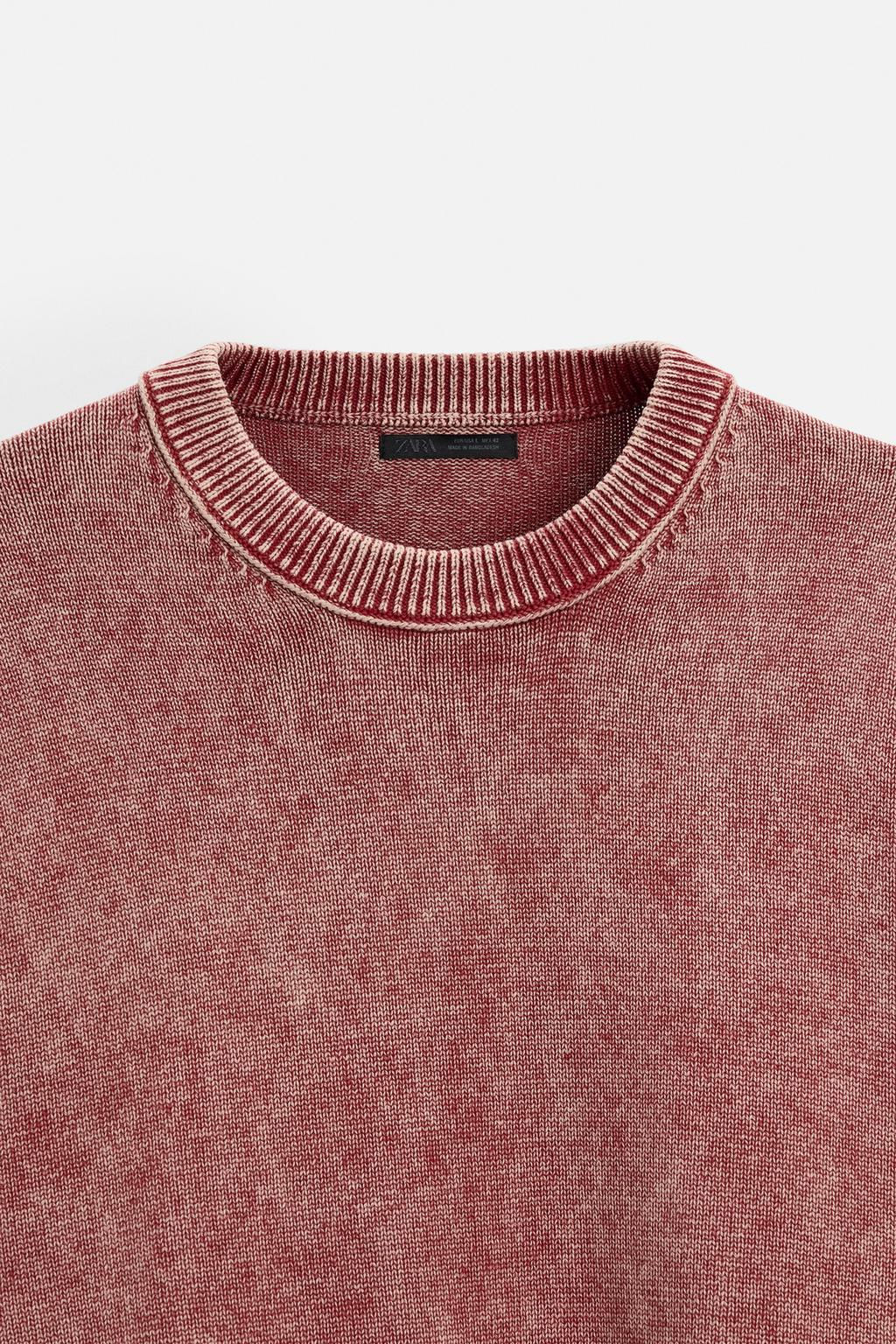 FADED TEXTURED SWEATER - Zara фото 9