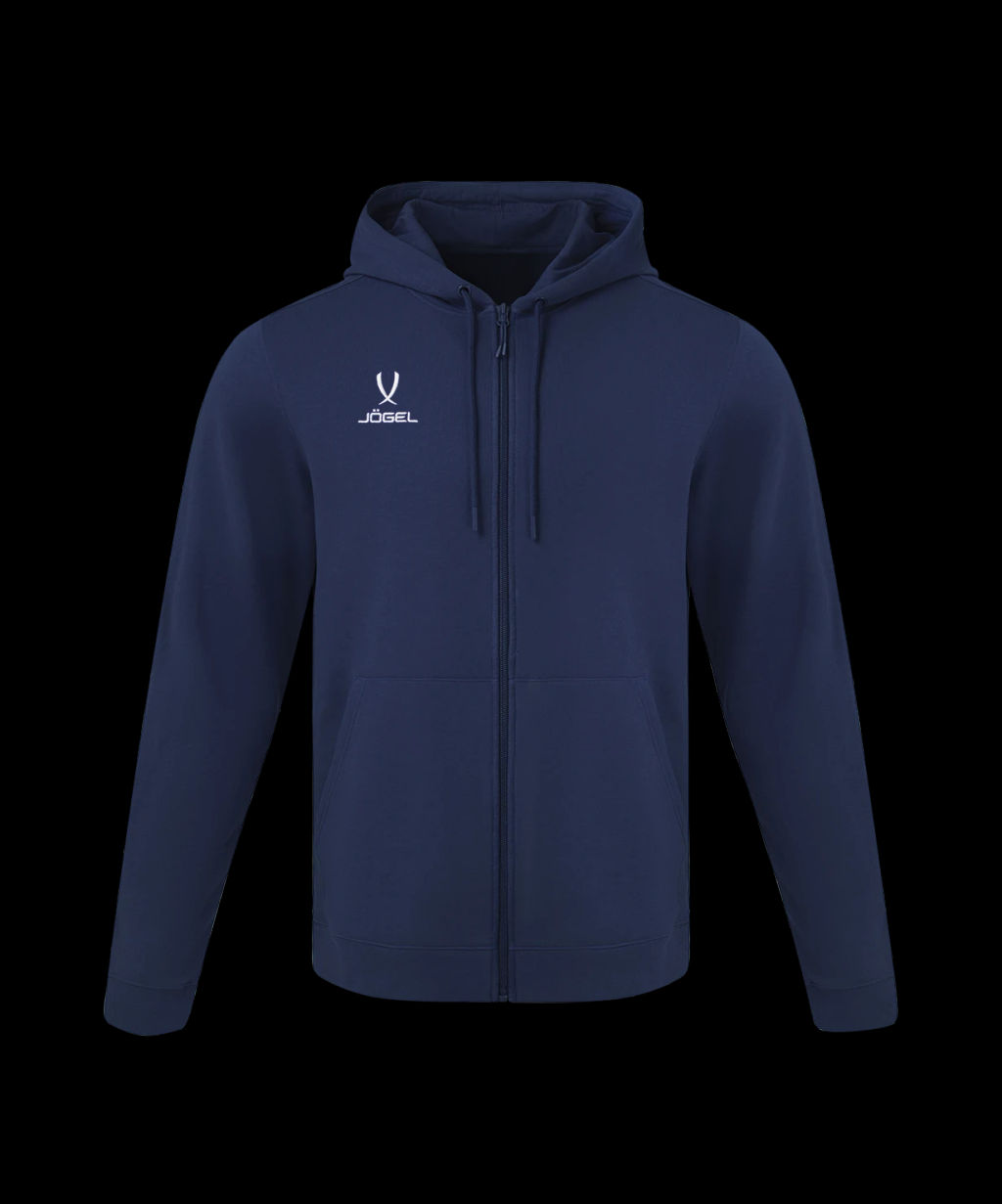 Худи на молнии JOGEL ESSENTIAL Cotton FZ Hoodie, темно-синий  фото 2