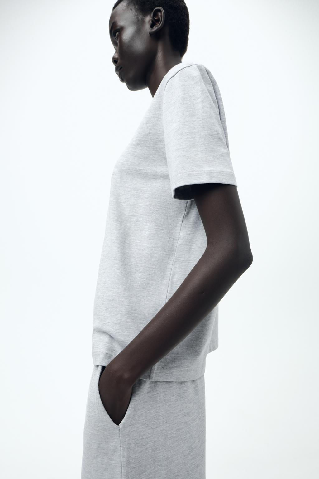 HEAVY COTTON T-SHIRT - Zara фото 15