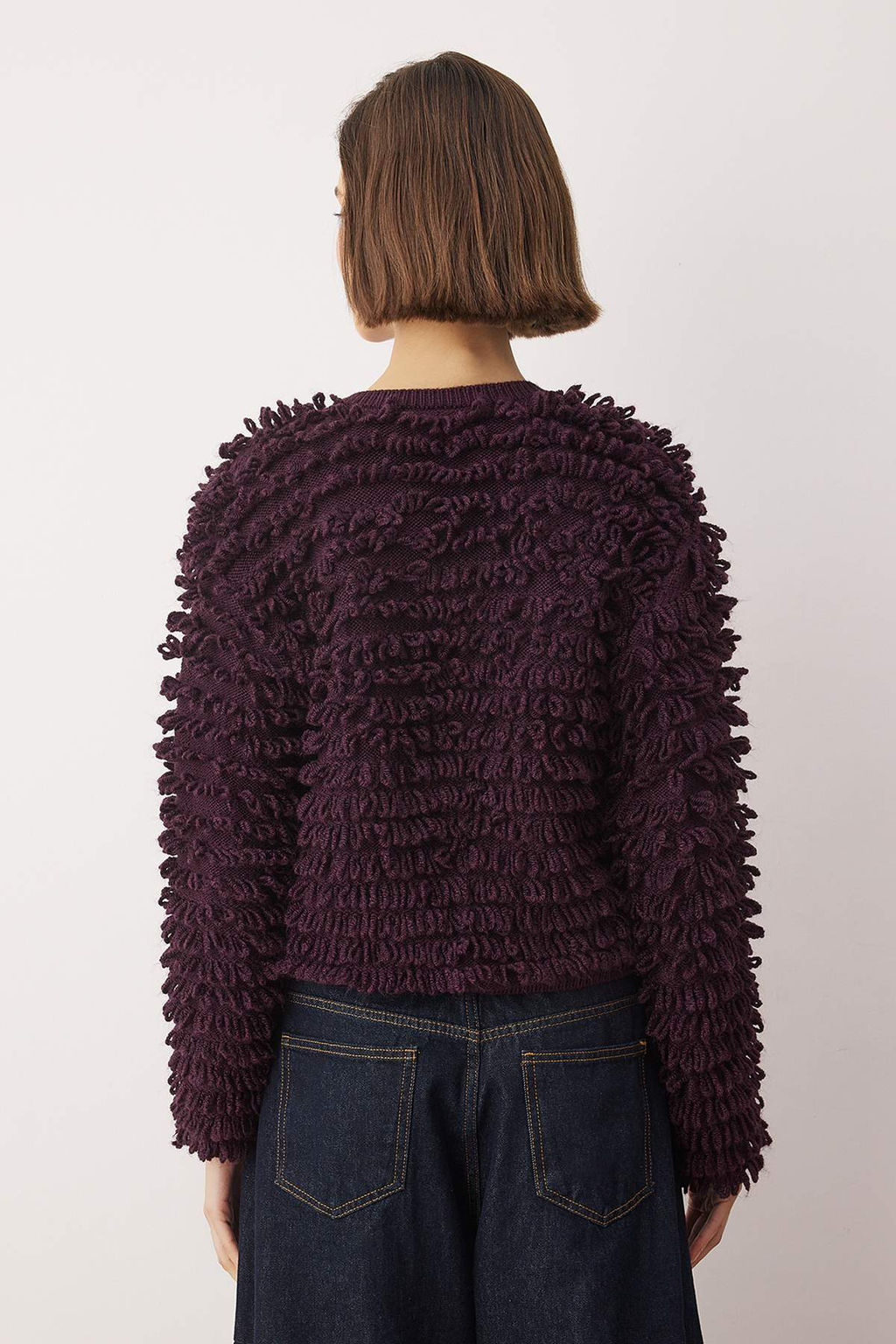 Mor Bisiklet Yaka Dokulu Triko H?rka TWOAW26HI00300 - Trendyolmilla фото 4