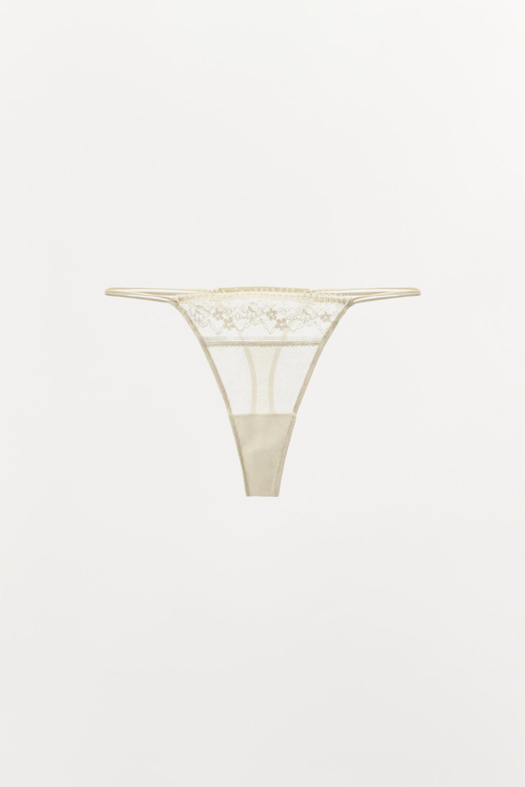 TANGA ENCAJE / Crudo / Beige - Zara фото 5
