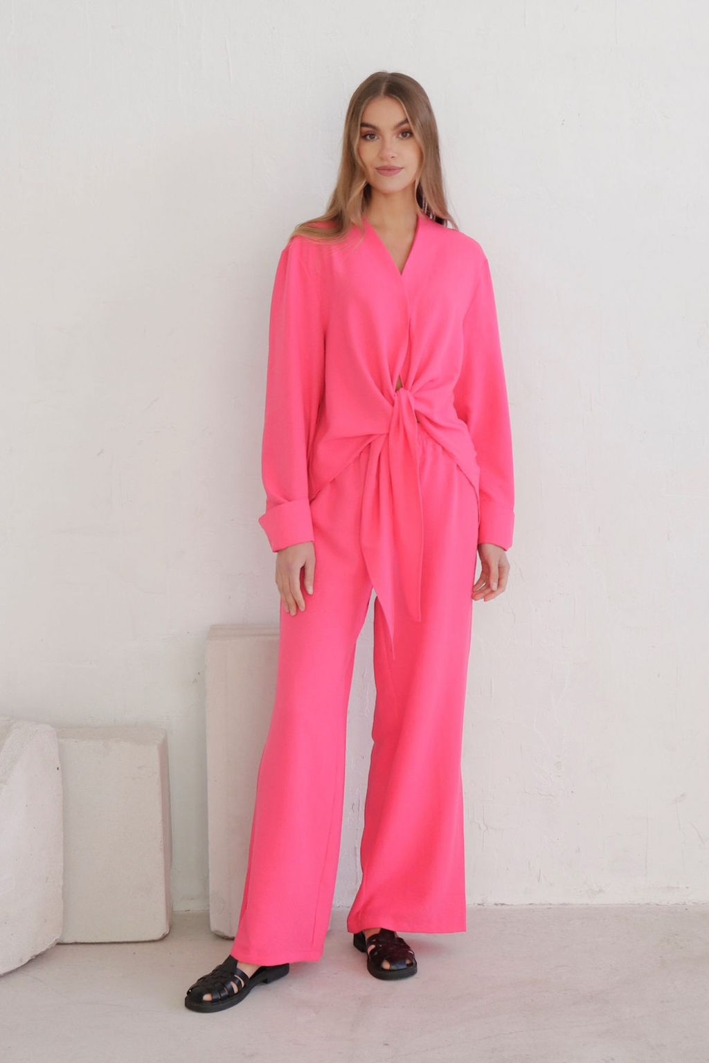 10355 Костюм с завязками и широкими брюками - Martichelli фото 2