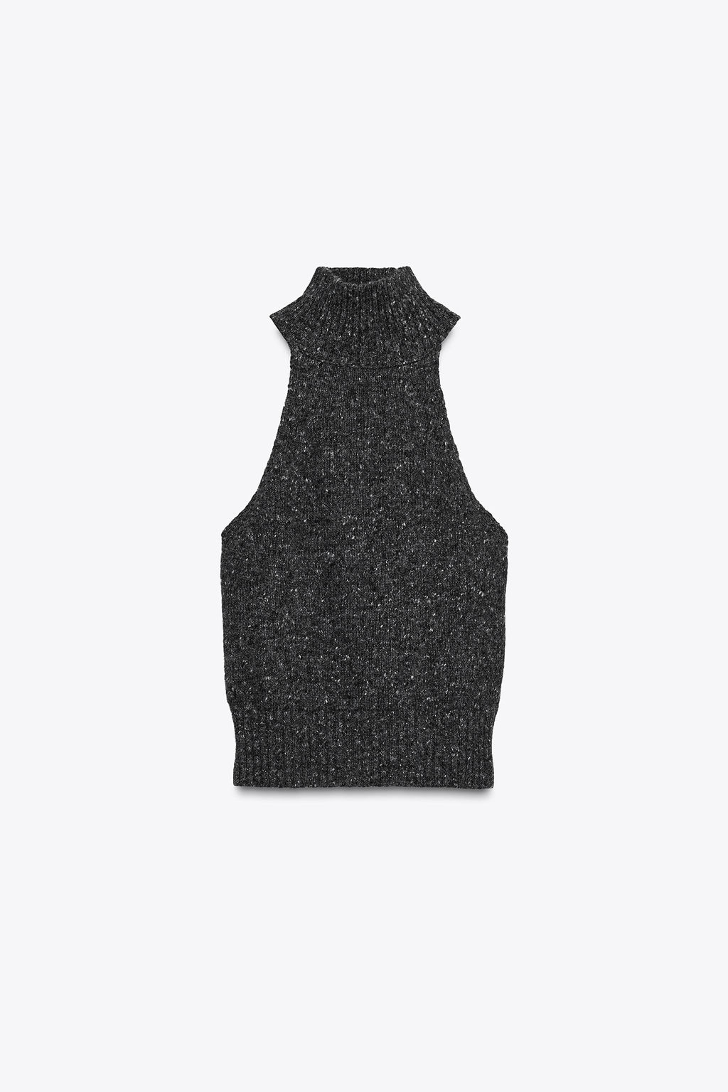 WOOL SLEEVELESS JUMPER WITH SIDE PLEATS - Zara фото 11