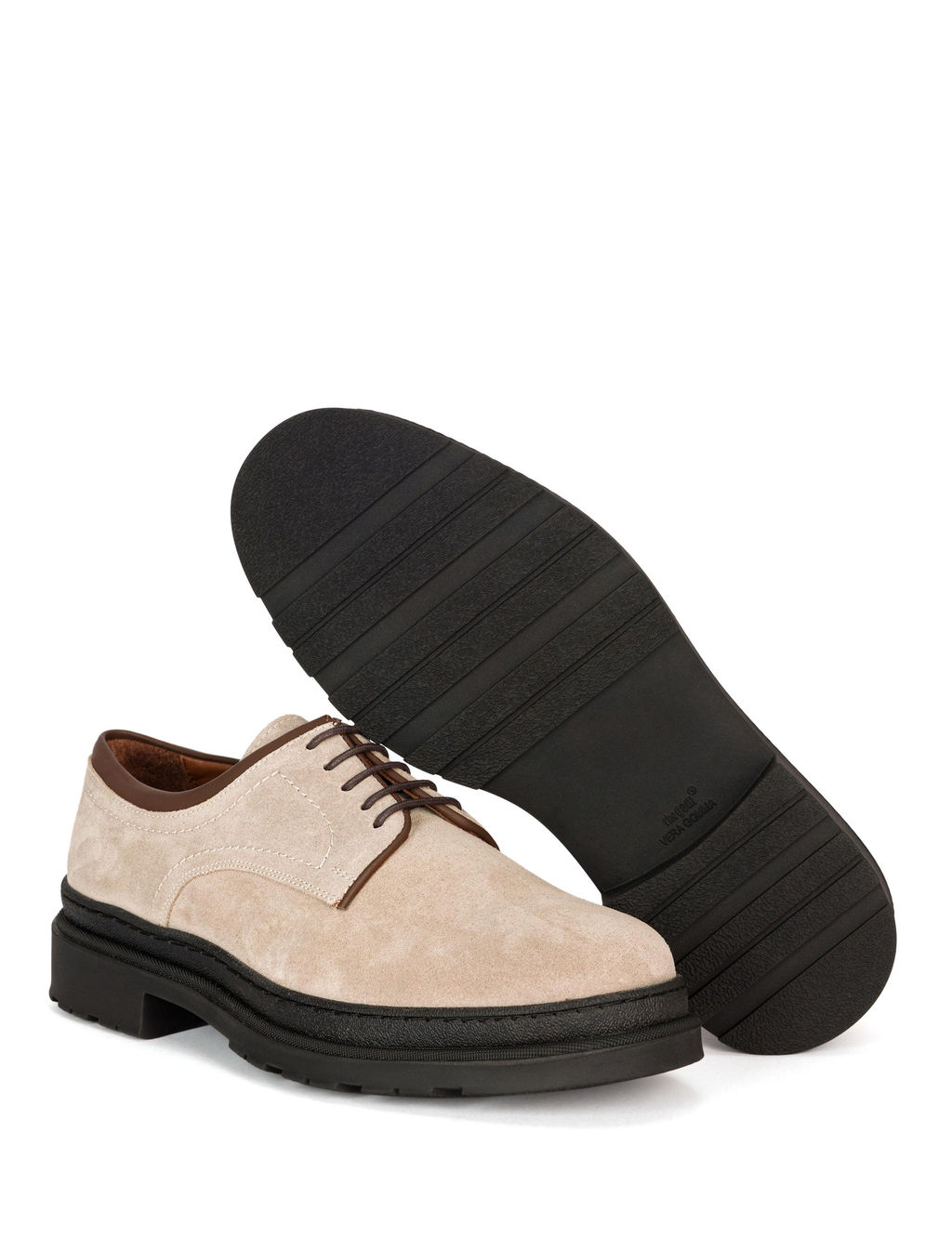 Бежевые классические туфли - Cacharel фото 4