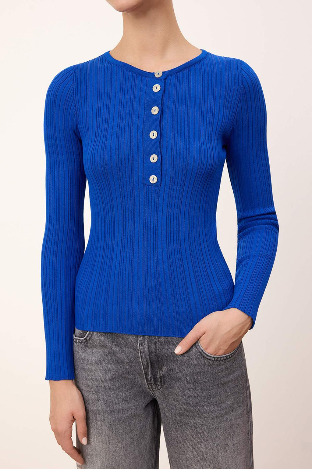 Wardrobe Essentials Antrasit Fitted/Vucuda Oturan Fitilli Triko Kazak | TWOAW26KZ00083 - Trendyolmilla фото 25