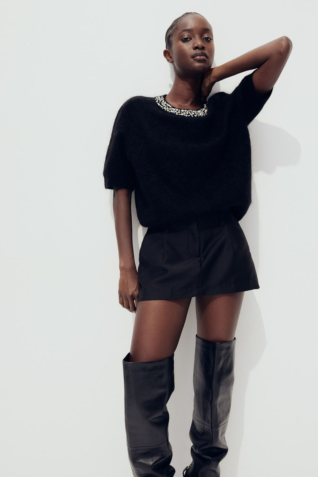 Top en mezcla de mohair con strass - H&m фото 2