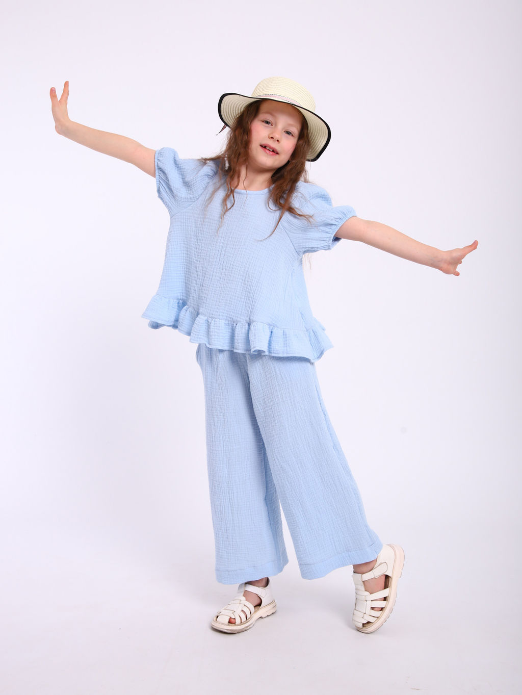 Костюм Пикми муслин белый, КМ-196-3 - От егорки до егора фото 11