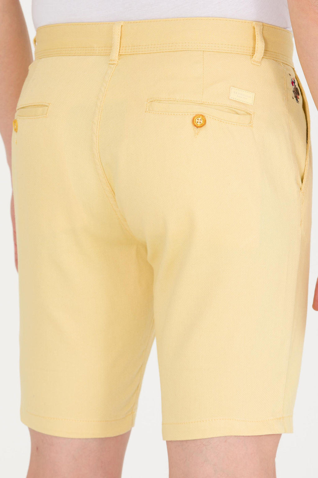 U. S. Polo Assn Мужские желтые тканые шорты - U.s. polo assn фото 7