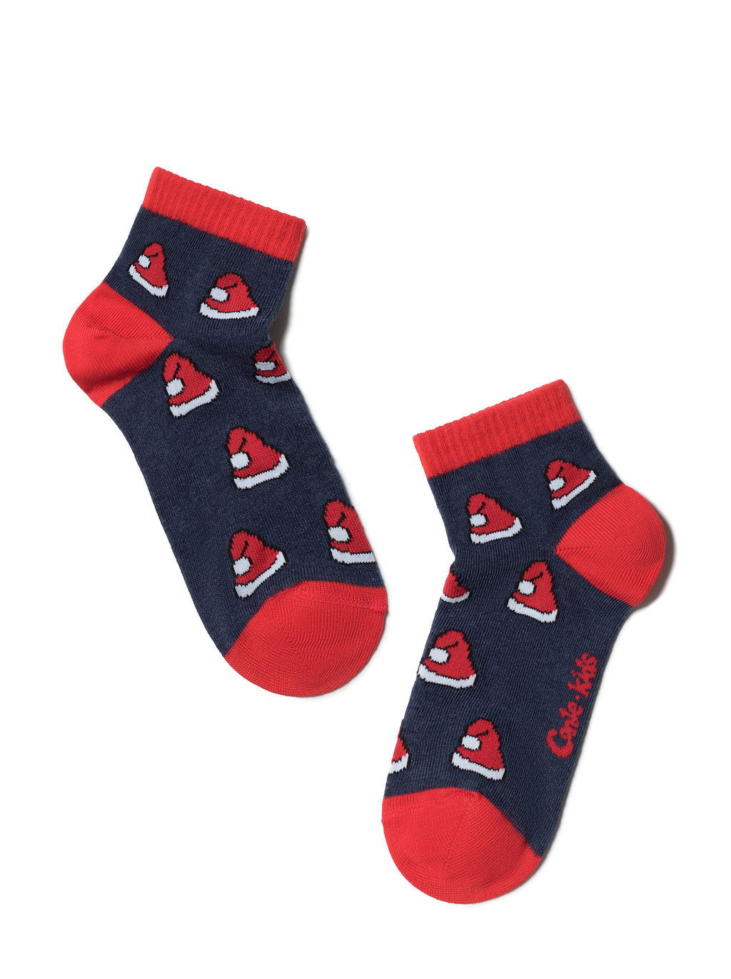 Цена за 2 пары Conte-kids Новогодние (короткие) т.синий