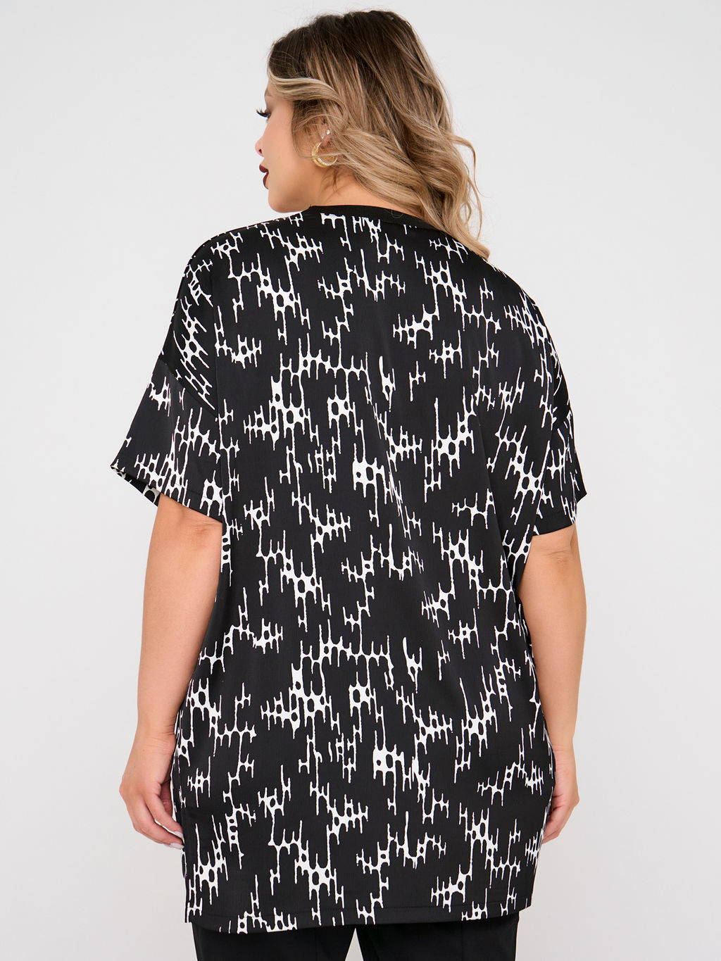 Блузка 0087-29 черный матовый