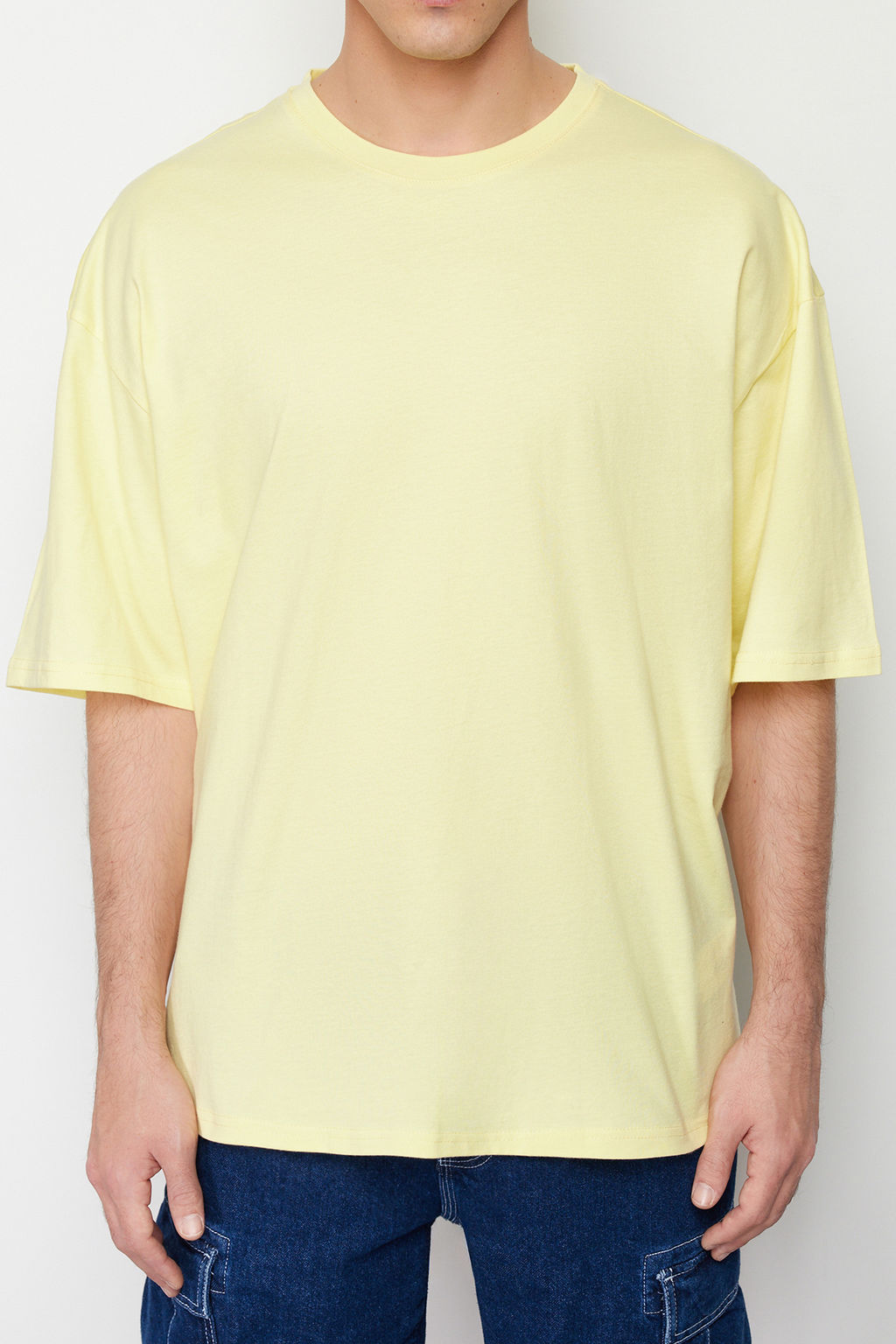 Sar? Oversize/Genis Kesim %100 T-Shirt TMNSS22TS0318