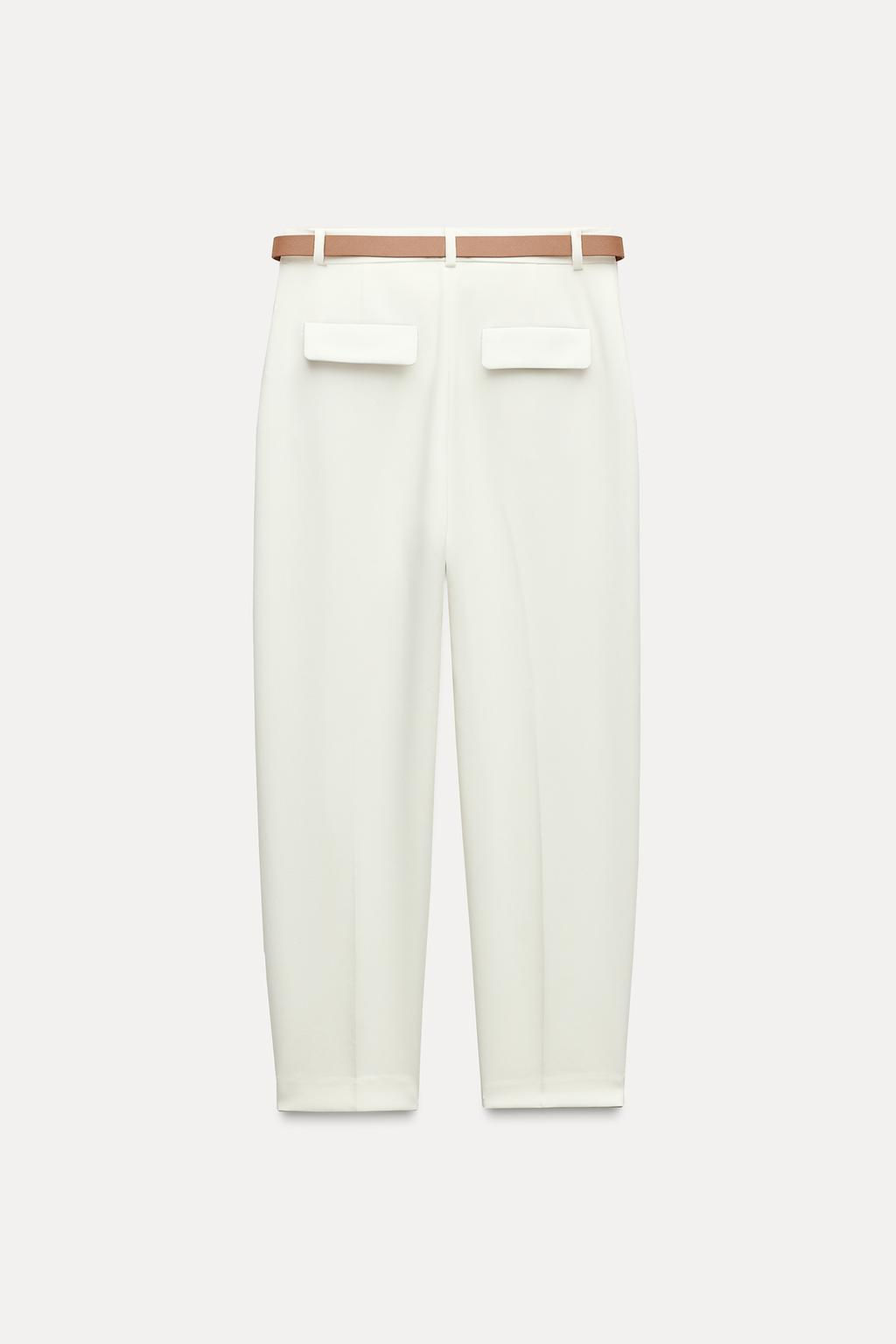 DARTED TROUSERS WITH BELT - Zara фото 8