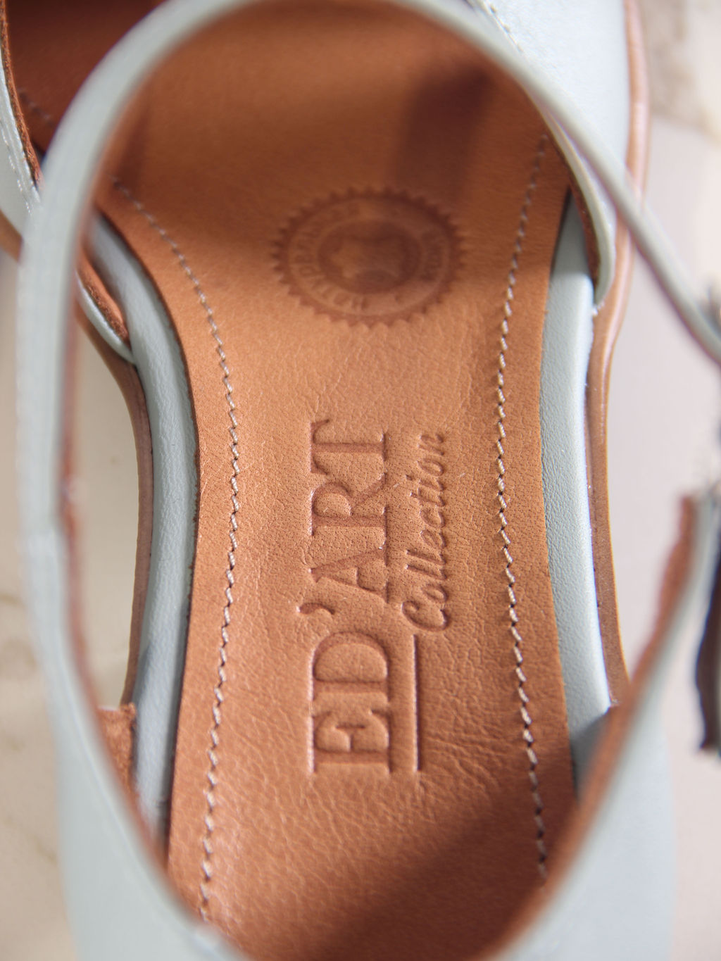 Босоножки 5032.23663be.Авокадо лион +коричневый - Edart фото 4