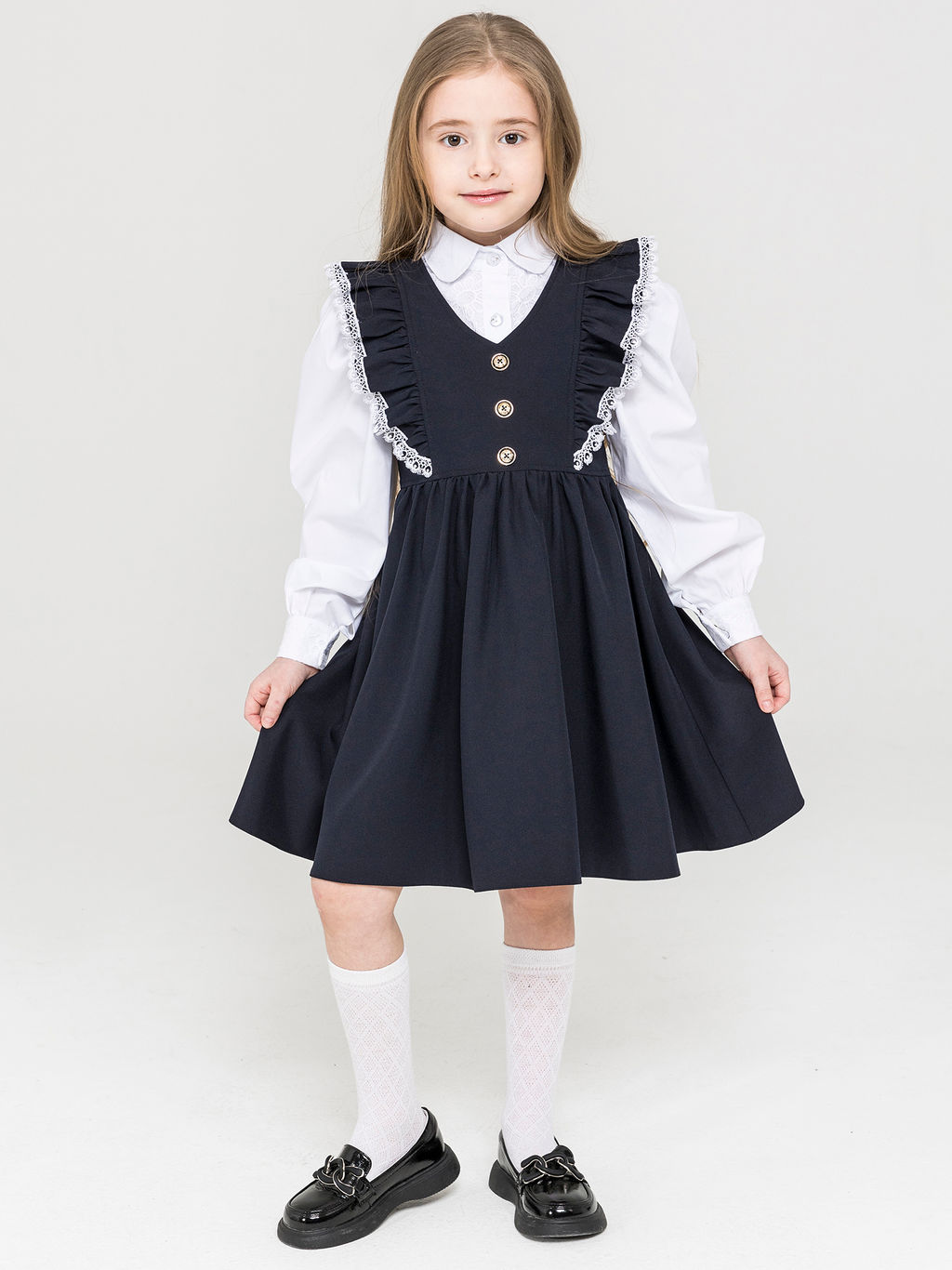 Сарафан для девочек - Синий мир фото 3