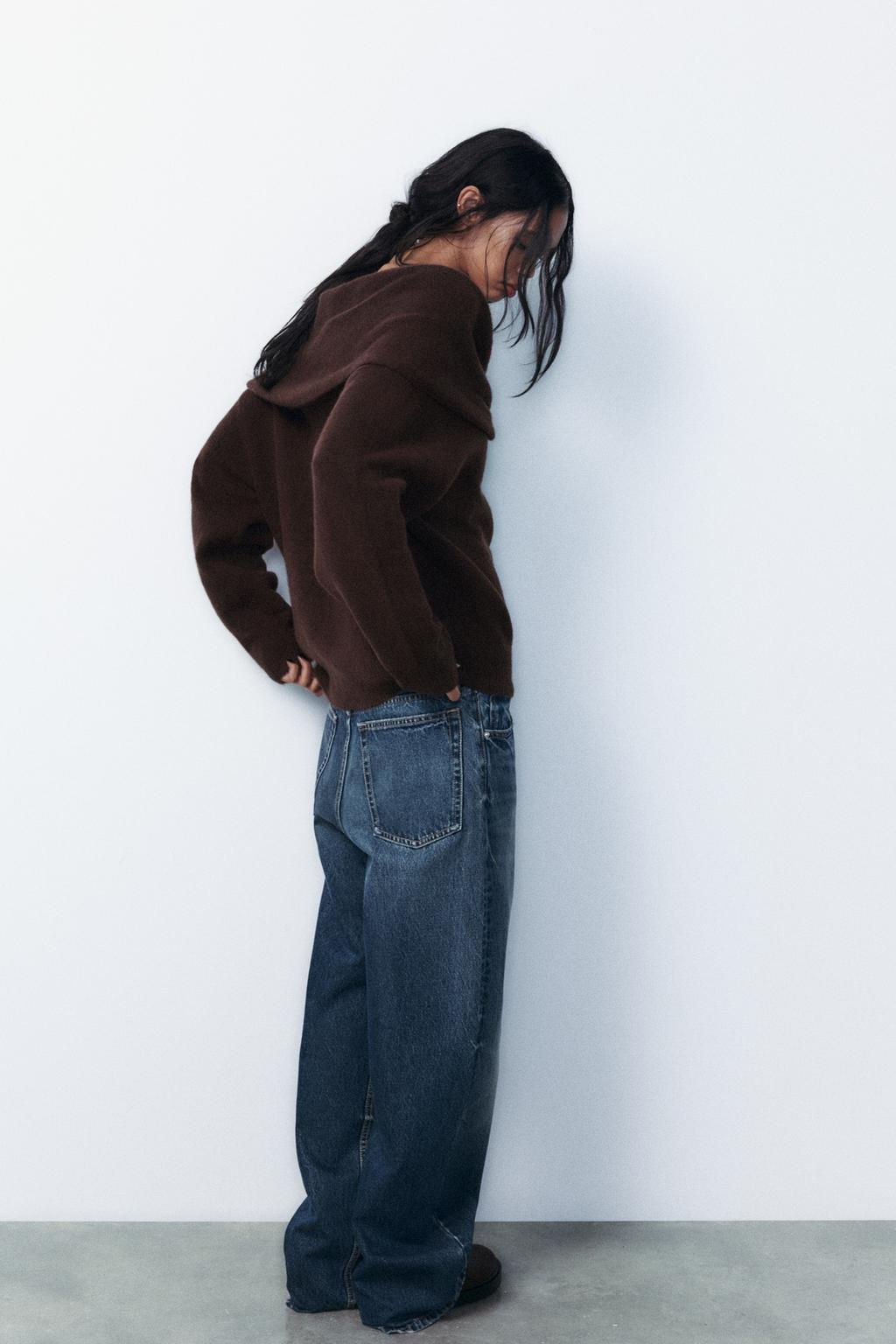 KNIT OFF-THE-SHOULDER SWEATER - Zara фото 3